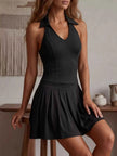 Sleeveless Pleated Active Dress
