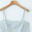 Printed Blue Mini A-Line Dress for Women