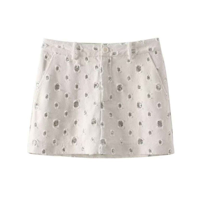 American Fashion Casual Crop Top + Skirt Set