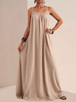 Spaghetti Strap Flowy Maxi Dress