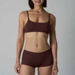 Adjustable Shoulder Straps Underwear and Seamless Shorts Loungewear Set