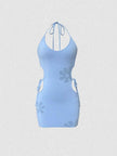 Cutout Halter Neck Mini Dress