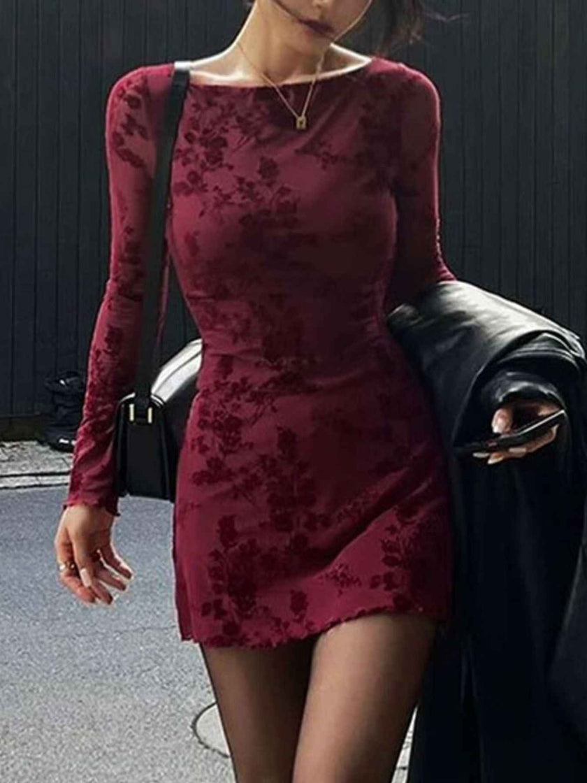 Long Sleeve Bodycon Mini Dress