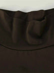 Turtleneck Long Sleeve Tie Waist Maxi Dress