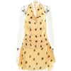 Foreign Trade New French Polka Dot Chiffon Dress Sexy Halter Deep V Fork Backless Pencil Skirt