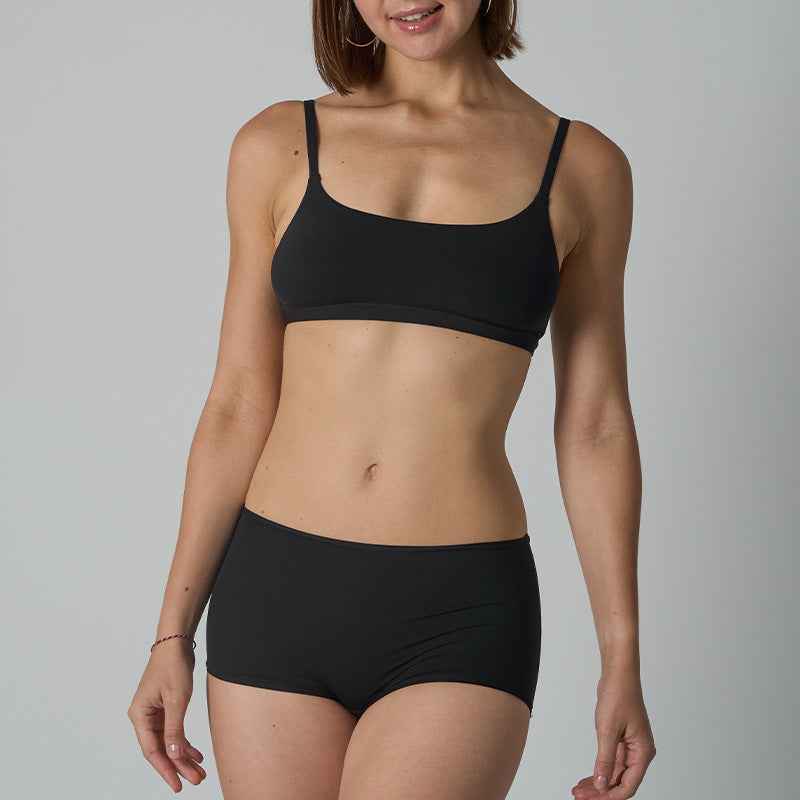 Adjustable Shoulder Straps Underwear and Seamless Shorts Loungewear Set