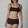 Adjustable Shoulder Straps Underwear and Seamless Shorts Loungewear Set