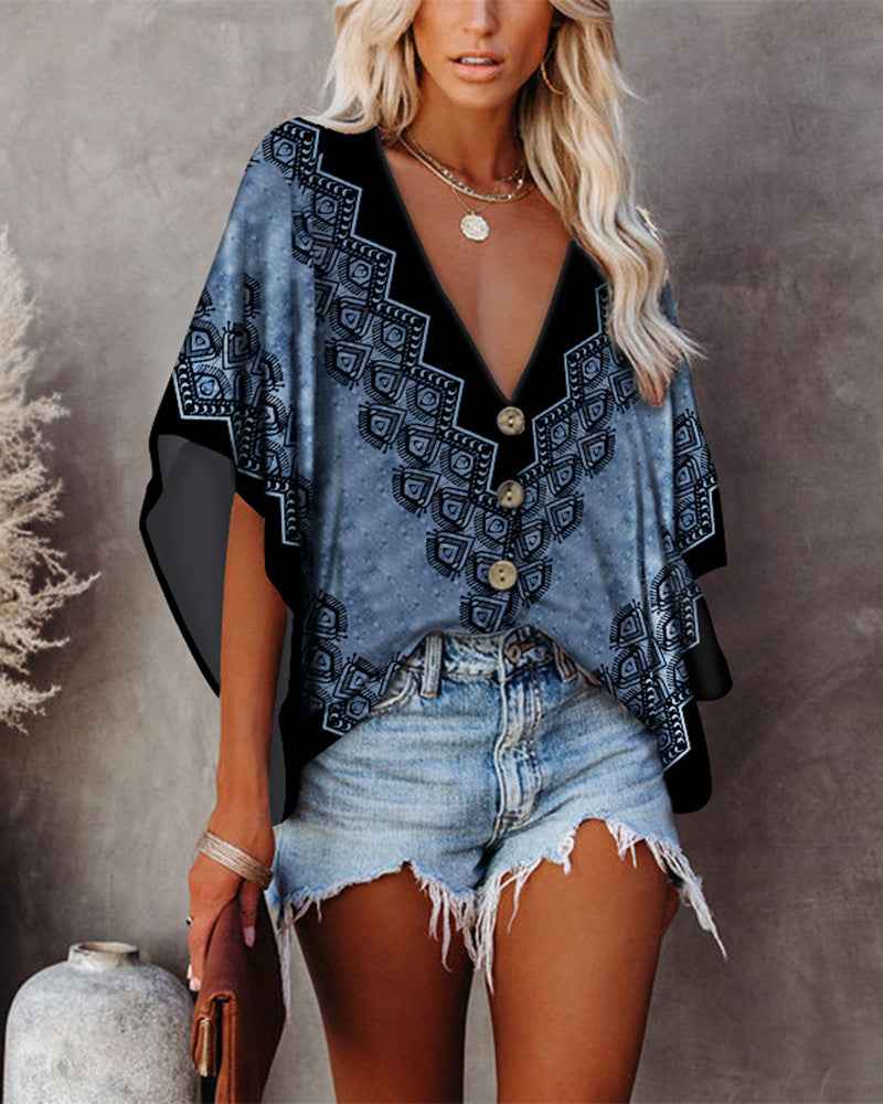 Solid Color Top + Embellished Skirt Set