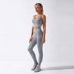 2PCS/Set Seamless Women Yoga Suit Serpentine Sportswear High Waist Leggings Sexy Sports Bra Gym Fitness Clothing Sets