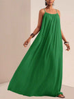 Spaghetti Strap Flowy Maxi Dress
