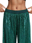 Sequin Wide-Leg Pants