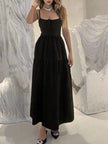 Lace Up Back Maxi Cami Dress