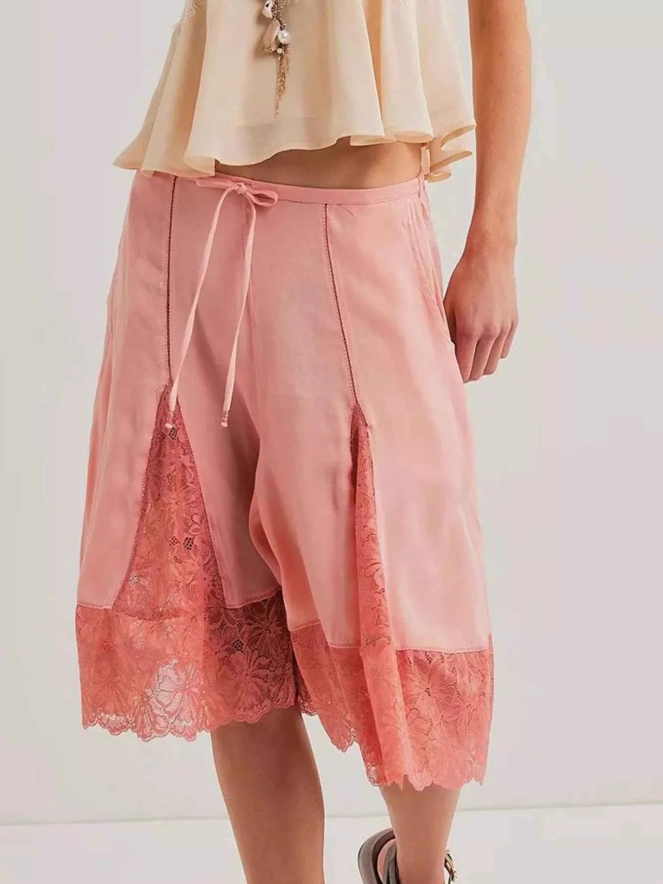 Lace Detail Shorts
