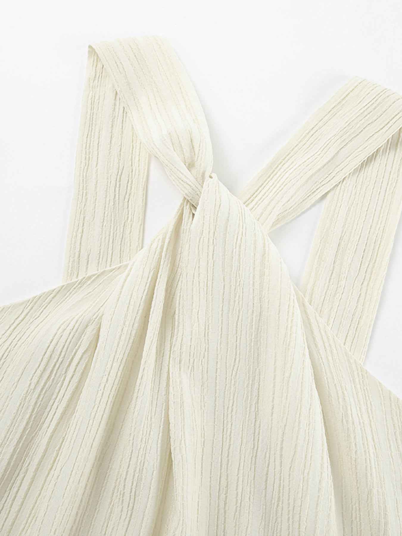Halter Neck Flowy Maxi Dress