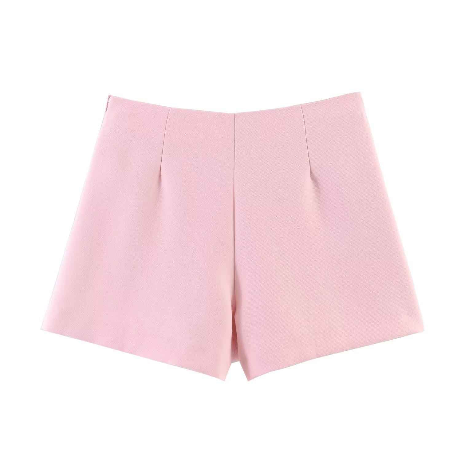 Square Buckle Patchwork Skirt Pants Mini Dress
