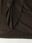 Turtleneck Long Sleeve Tie Waist Maxi Dress