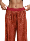 Sequin Wide-Leg Pants