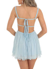 Lace Backless Mini Cami Dress