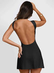 Backless Wide Strap Mini Dress