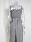 Smocked Wide Leg Jumpsuit