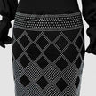 Solid Color Top + Embellished Skirt Set