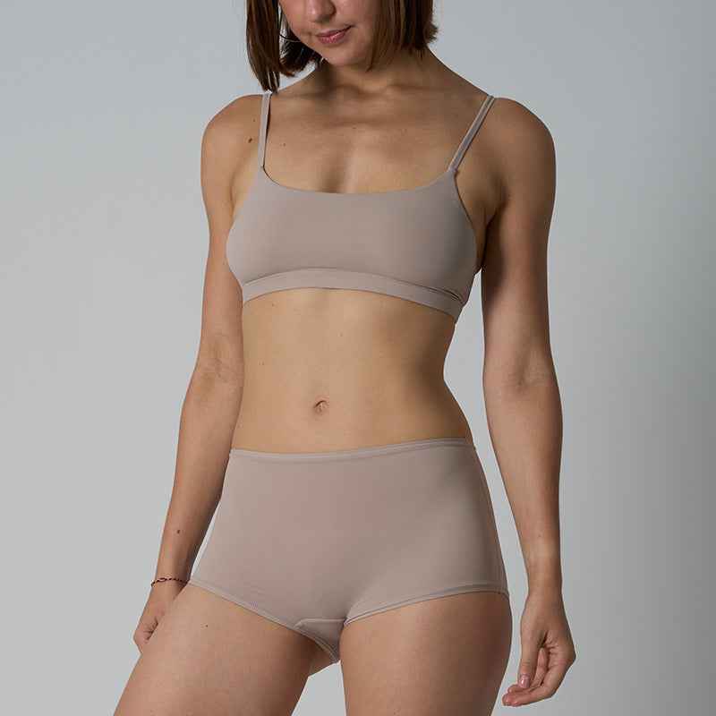Adjustable Shoulder Straps Underwear and Seamless Shorts Loungewear Set