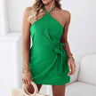 Stock New Arrival Hot Selling Wish Halter Waist Mini Romper Skirt