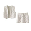 American Fashion Casual Crop Top + Skirt Set