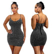 Women's Sleeveless Strapless Bodycon Mini Dress