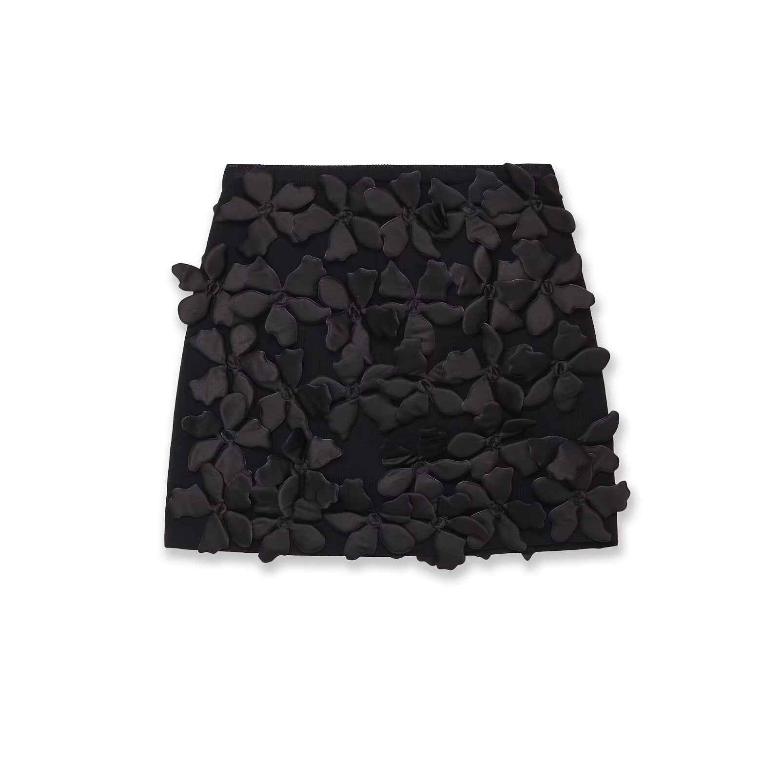 New Women's Fashionable Versatile Floral Knit Mini Dress