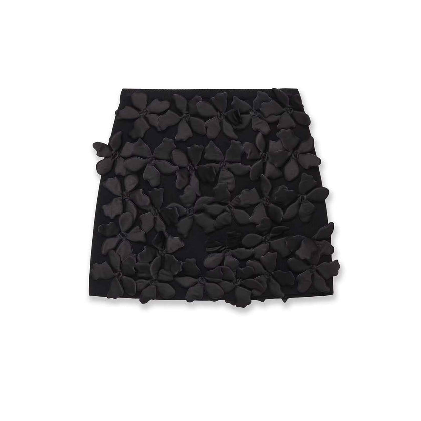 New Women's Fashionable Versatile Floral Knit Mini Dress
