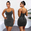 Women's Sleeveless Strapless Bodycon Mini Dress