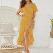 Floral Boho Chiffon Maxi Dress