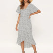Floral Boho Chiffon Maxi Dress