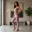 2-Piece Seamless Crop Top & Leggings Yoga Tracksuit