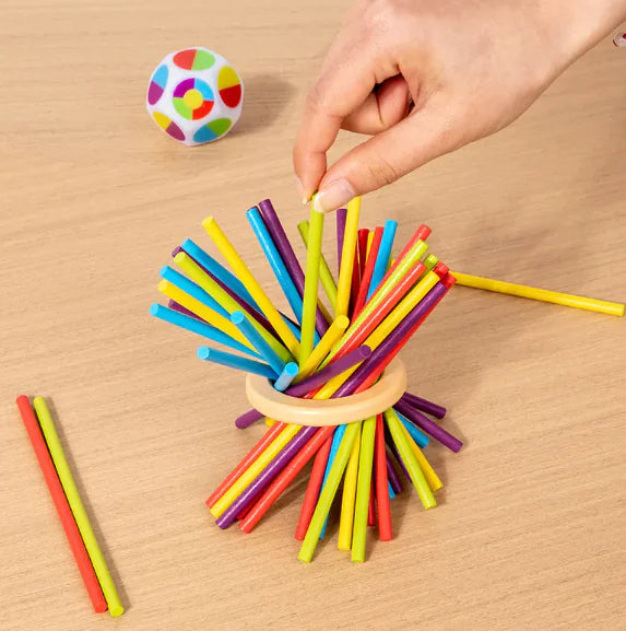 Wooden Stick Tower Balance Game