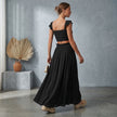 SO ME Smocked Top and Flowy Maxi Skirt Set