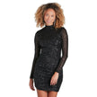 Beaded Bodycon Mini Dress