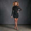 Beaded Bodycon Mini Dress