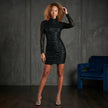 Beaded Bodycon Mini Dress
