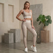 Serpentine Seamless Sports Bra & High Waist Leggings Set