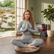 Mock Neck Long Sleeve Top & Leggings Active Set