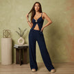 Y2K Spaghetti Strap Crop Top & Wide Leg Pants Set