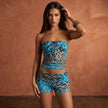 Sheer Crop Top & Shorts Co-ord Set