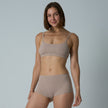 Seamless Adjustable Strap Bralette & Shorts Loungewear Set