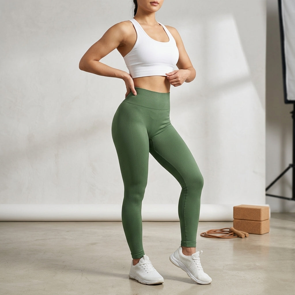 High Waist Seamless Yoga & Running Leggings
