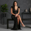 Slim Fit Sequin Banquet Maxi Dress