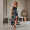 Printed Halter Maxi Dress