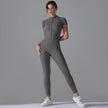 Quick-Dry Naked-Feel Zipper Yoga Jumpsuit