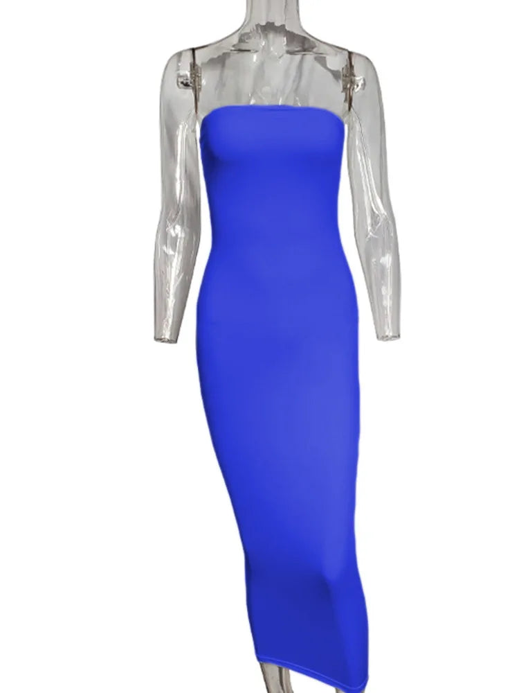 Solid Sleeveless Wrapped Beach Dress